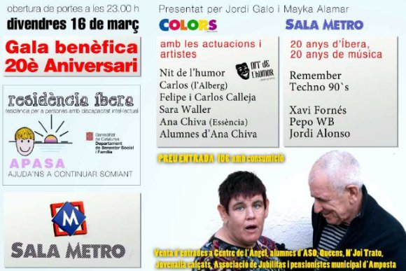 Ajuntament d´Amposta > Comunicació > Gala benèfica 20è aniversari Residència Íbera (Centre l’Àngel - APASA)