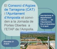 Jornada de Portes Obertes a l´ETAP de l´Ampolla