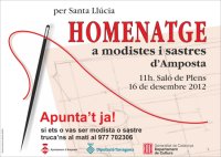 Homenatge a modistes i sastres d´Amposta