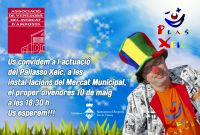 El pallasso XEIC al Mercat Municipal d´Amposta