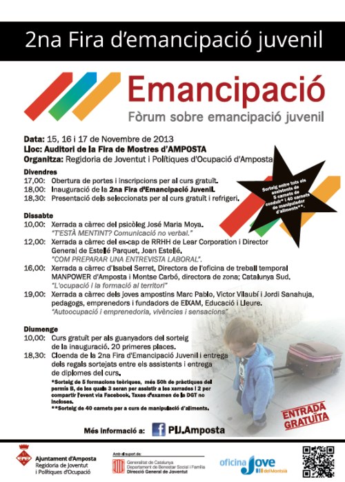 Ajuntament d´Amposta > Comunicació > II Fira d’Emancipació Juvenil de l’Ajuntament d’Amposta