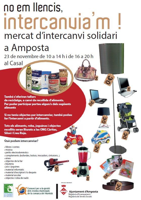 Ajuntament d´Amposta > Comunicació > MERCAT D’INTERCANVI SOLIDARI A AMPOSTA