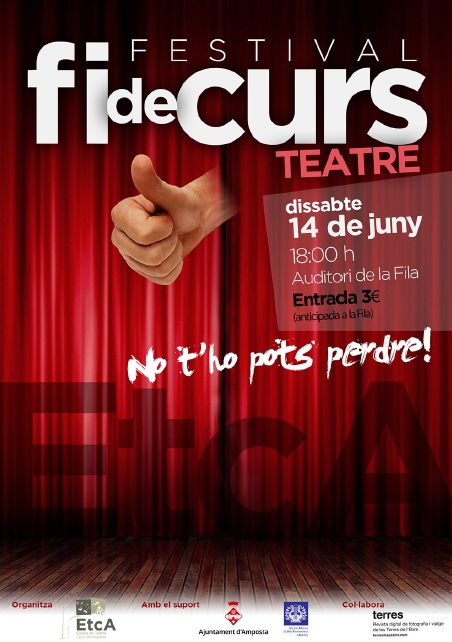 Ajuntament d´Amposta > Comunicació > Festival Fi de Curs de l’Escola de Teatre i Circ d’Amposta