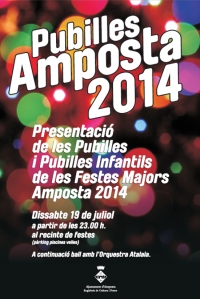 Presentació de les Pubilles de Festes Majors d´Amposta 2014