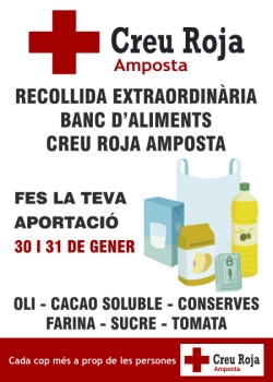 Recollida extraordinària Banc d´Aliments Creu Roja