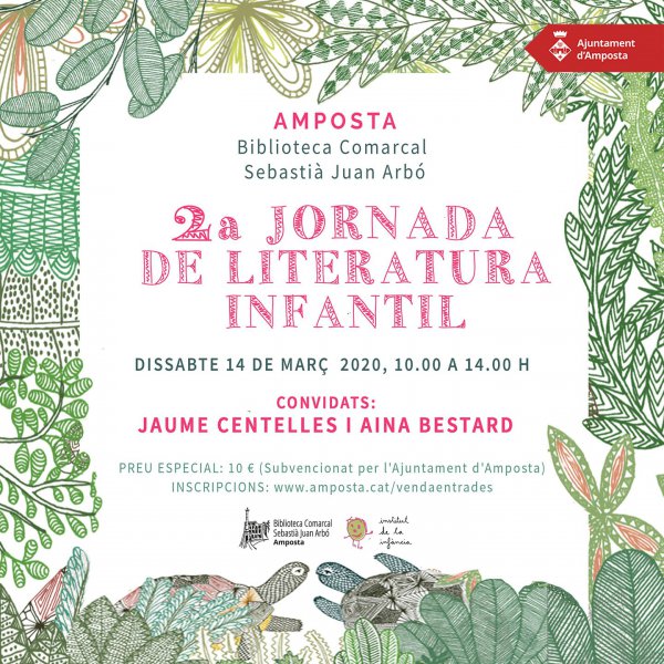 La Biblioteca Comarcal Sebastià J. Arbó acollirà la II Jornada de literatura infantil