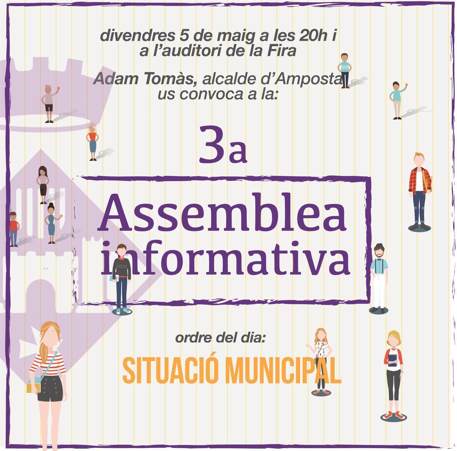 L’Ajuntament d’Amposta organitza la 3a Assemblea Informativa