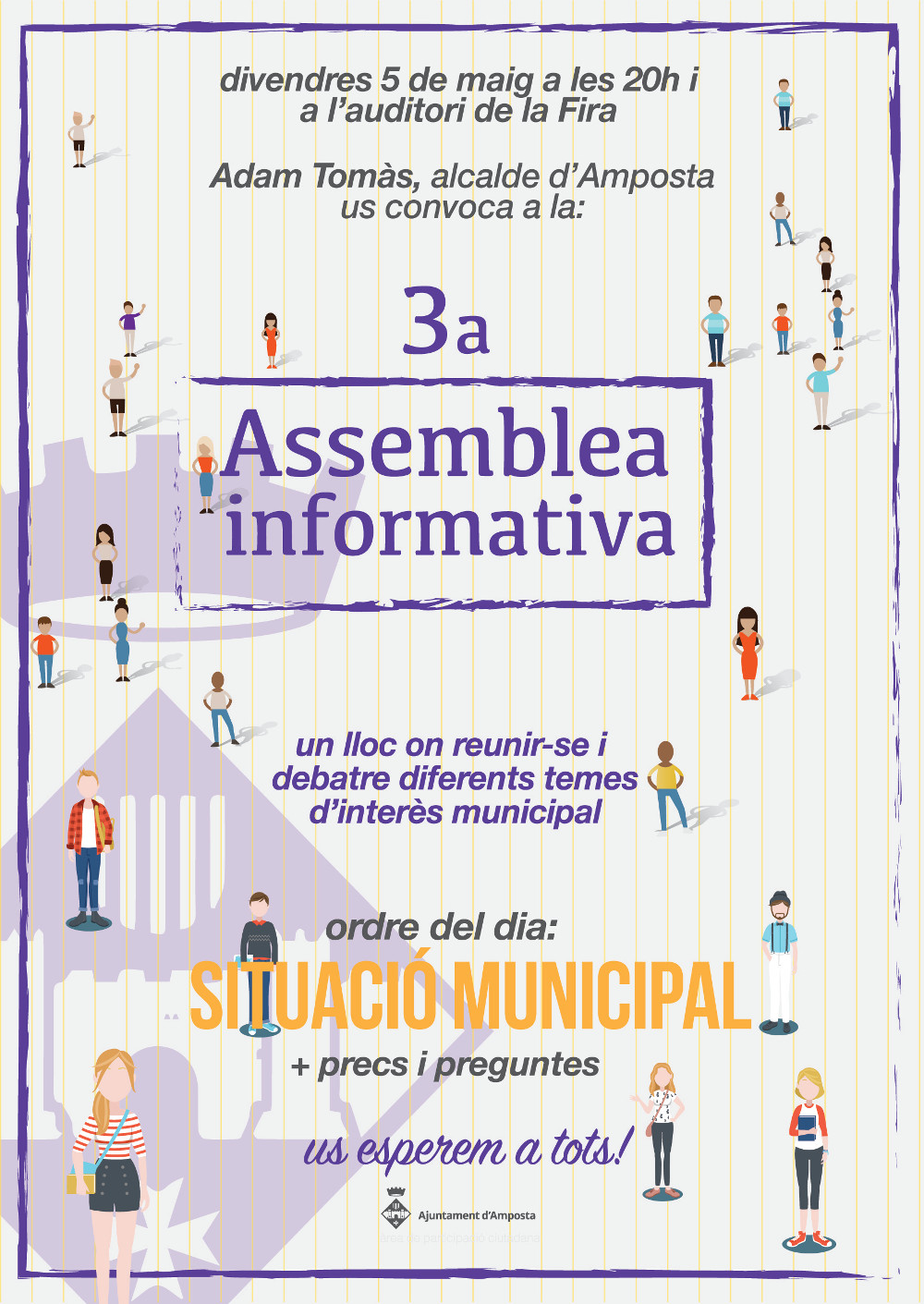 Ajuntament d´Amposta > Comunicació > L’Ajuntament d’Amposta organitza la 3a Assemblea Informativa