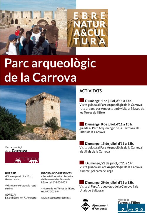 Ajuntament d´Amposta > Comunicació > El Museu de les Terres de l’Ebre organitza durant el mes de juliol diferents activitats dintre de la xarxa Ebre Natura