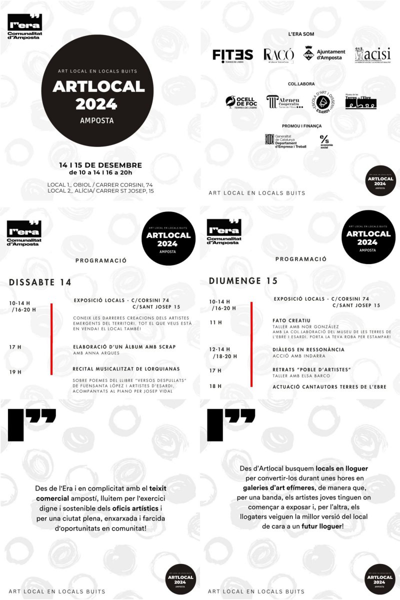 Ajuntament d´Amposta > agenda > 3a Edició Art Local