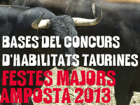 BASES DEL CONCURS D´HABILITATS TAURINES. FESTES MAJORS AMPOSTA 2013