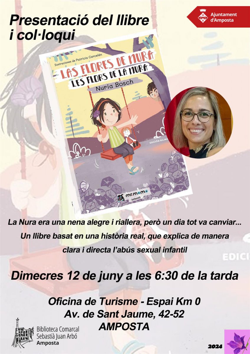 Presentació del llibre "Les flors de la Nura", de Núria Bosch.