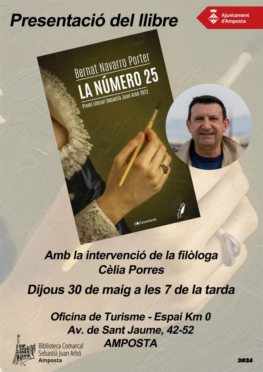 Presentació del llibre "La número 25", de Bernat Navarro,