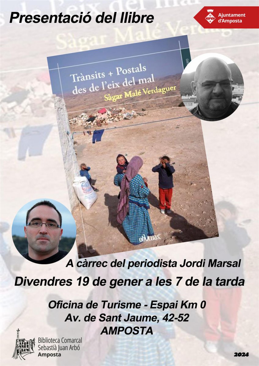 Presentació del llibre "Trànsits + Postals des de l’eix del mal", de Sagar Malé.