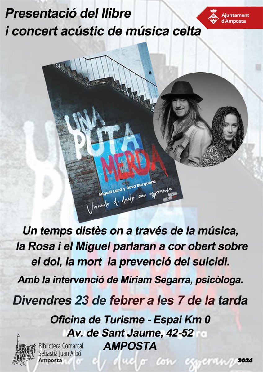 Presentació del llibre "Una puta merda", de Rosa Burguera i Miguel Lara.