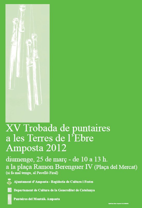 Ajuntament d´Amposta > Comunicació > XV TROBADA DE PUNTAIRES DE LES TERRES DE L’EBRE. AMPOSTA 2012