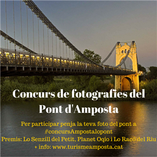 Turisme d´Amposta convoca un concurs fotogràfic sobre el Pont Penjant a Instagram 