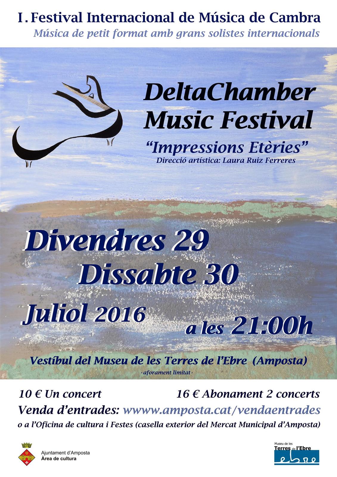 Ajuntament d´Amposta > Comunicació > La música de cambra europea se cita a Amposta al primer DeltaChamber Music Festival