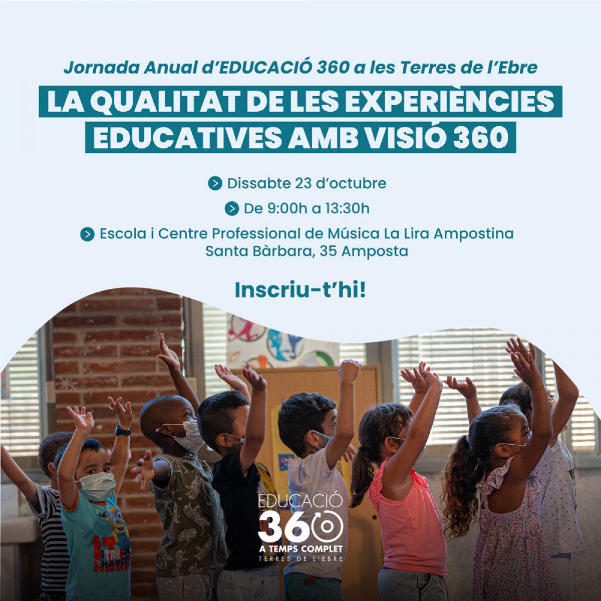 Amposta acollirà la Jornada Anual d’Educació 360 a les Terres de l’Ebre