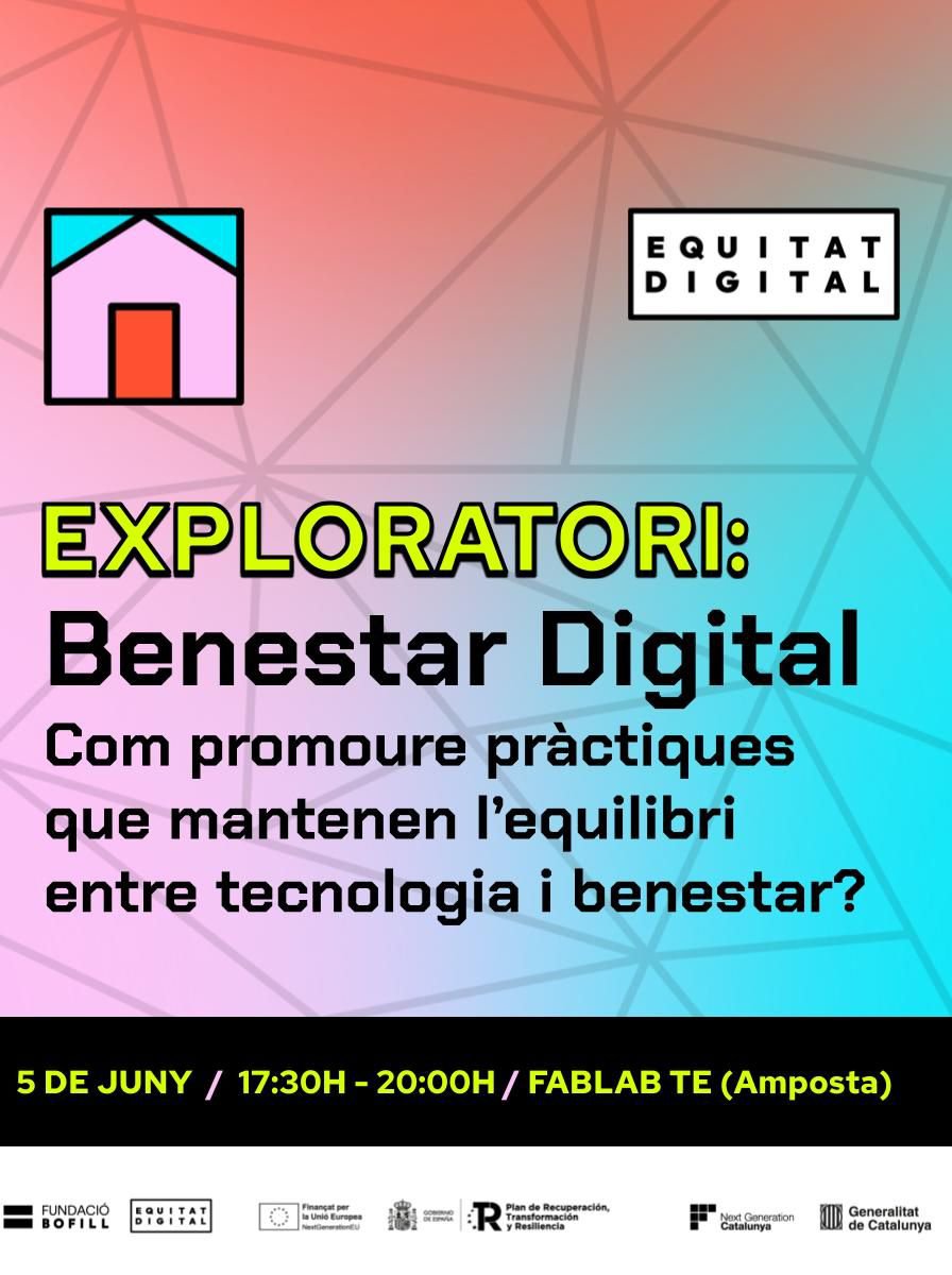 Ajuntament d´Amposta > agenda > Exploratori: benestar digital, com promoure pràctiques que mantenen l’equilibri ideal entre tecnologia i benestar?