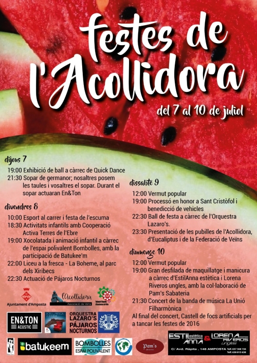 Ajuntament d´Amposta > agenda > Festes de l´Acollidora