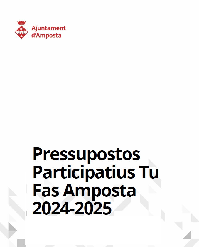 Bases dels Pressupostos Participatius 2024-2025