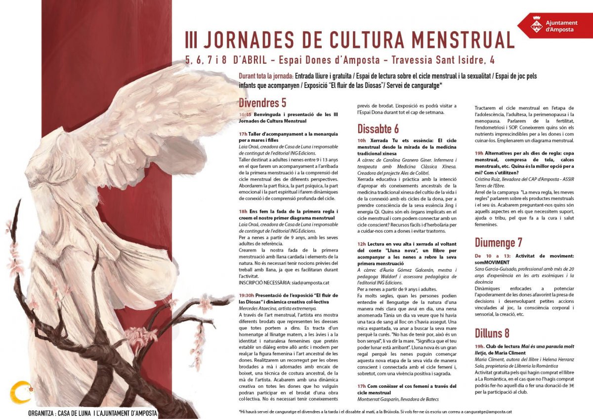 Ajuntament d´Amposta > agenda > III Jornades Cultura Menstrual