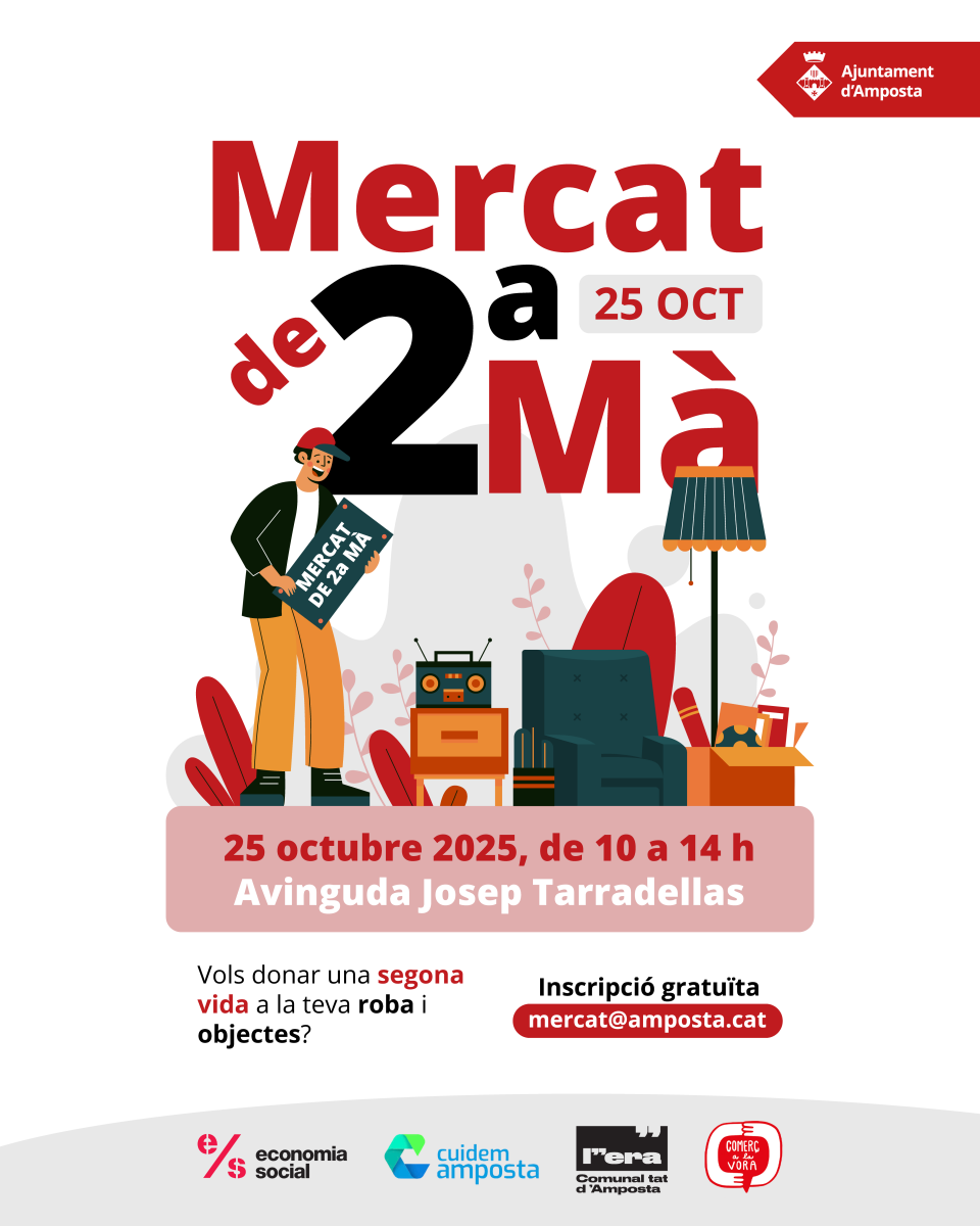 Més d’una cinquantena de parades, al Mercat de segona mà d’Amposta Més d’una cinquantena de parades, al Mercat de segona mà d’Amposta
