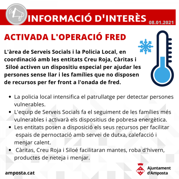 Activada l’Operació Fred