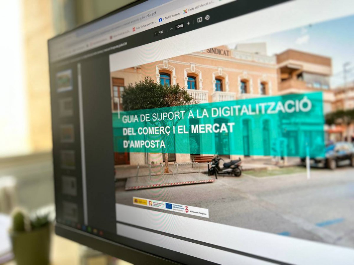 L’Ajuntament d’Amposta publica una guia de suport a la digitalització del comerç i Mercat Municipal