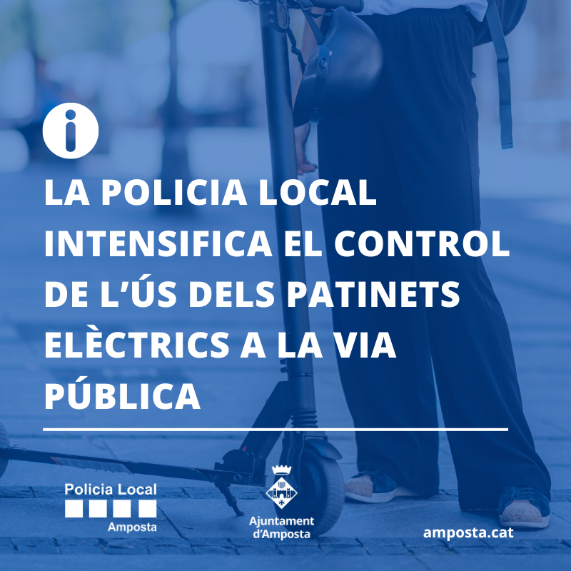 La Policia Local intensifica el control dels patinets elèctrics