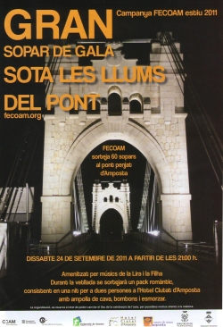 GRAN SOPAR DE GALA SOTA LES LLUMS DEL PONT