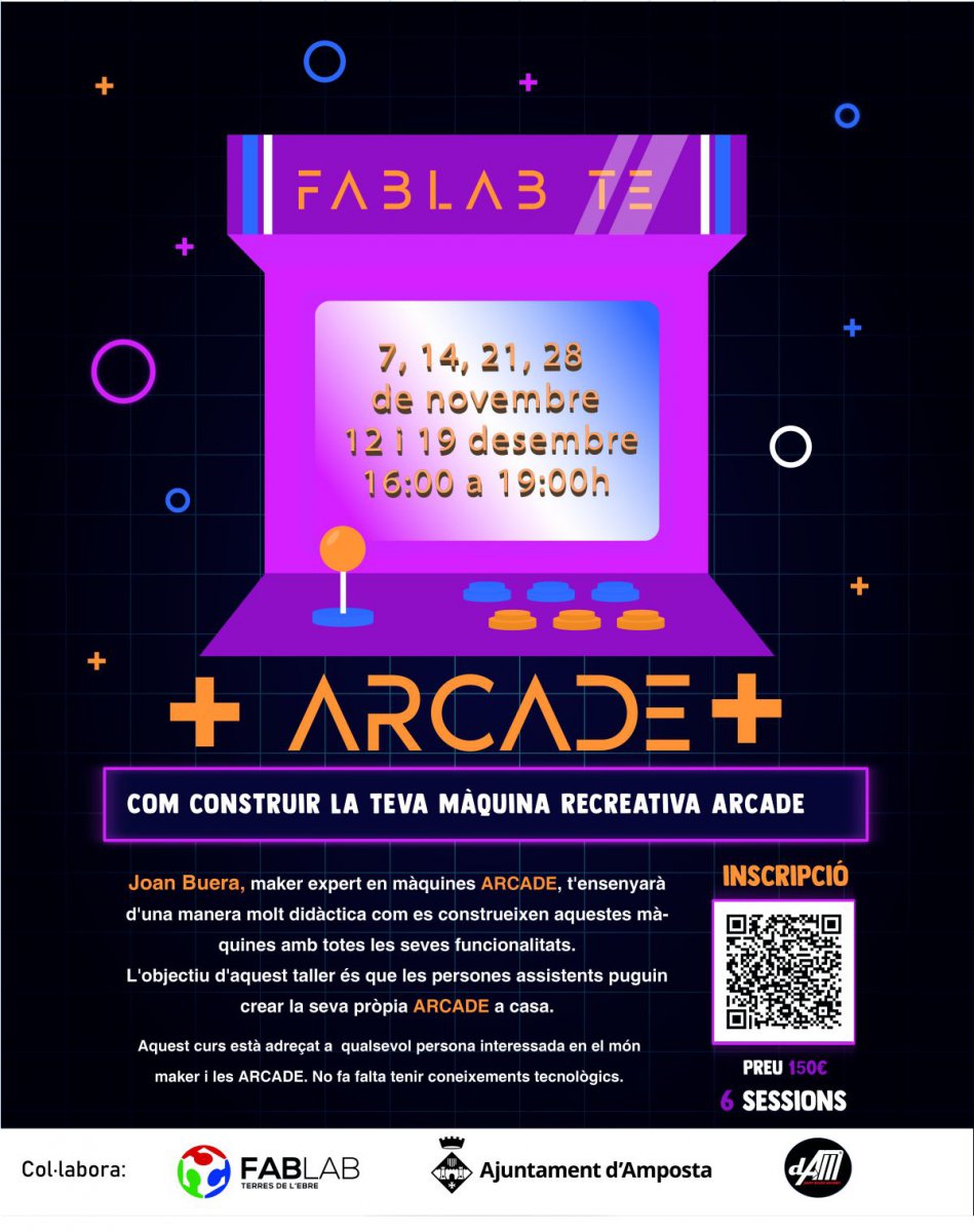 Ajuntament d´Amposta > agenda > Taller Construcció Màquina ARCADE