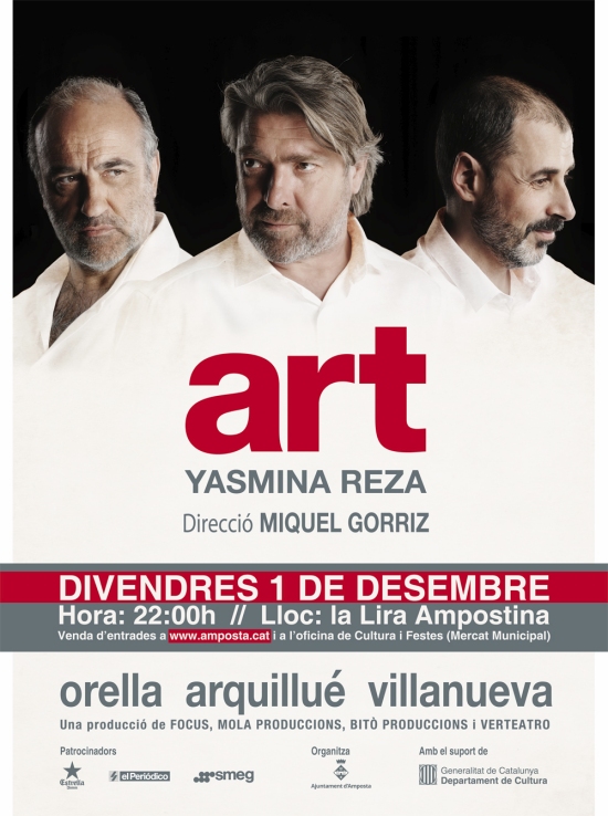 Ajuntament d´Amposta > agenda > Obra de teatre «ART».