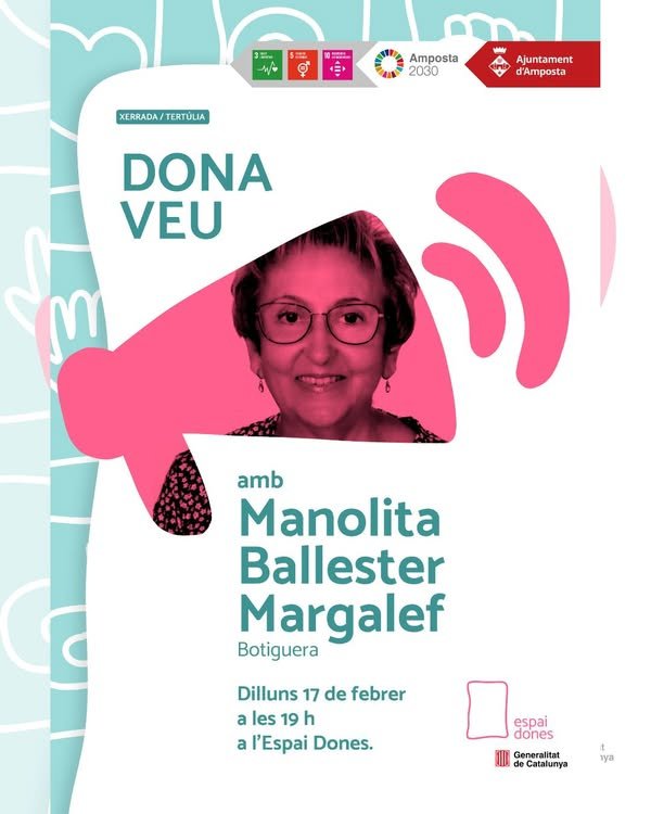 Ajuntament d´Amposta > agenda > Dona veu. Manolita Ballester Margalef.