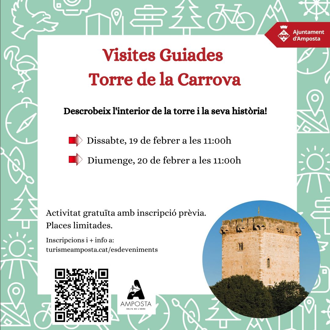 Ajuntament d´Amposta > agenda > Visita guiada a la Torre de la Carrova