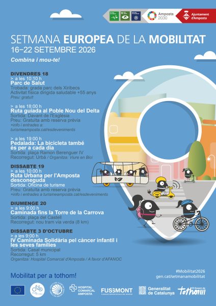 Amposta programa diferents activitats per la Setmana Europea de la Mobilitat Sostenible